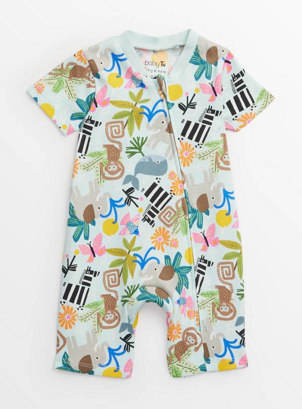 Zoo Animal Cotton Romper 3-6 months